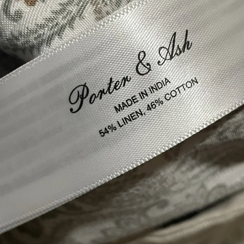 NEW Porter & Ash Pants Mens 29 X‎ 30 Linen Blend Chino Beige Washable Straight